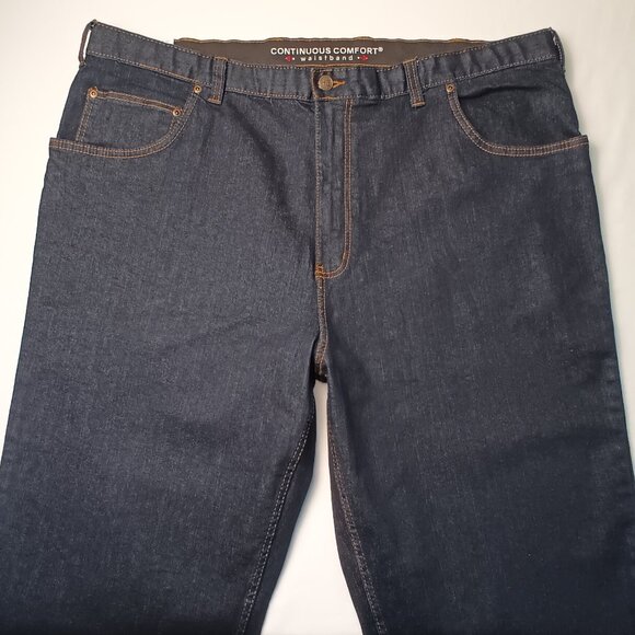 NWT Men's Harbor Bay Continuous Comfort Jeans Size 44x30 Dark Wash - Picture 3 of 11